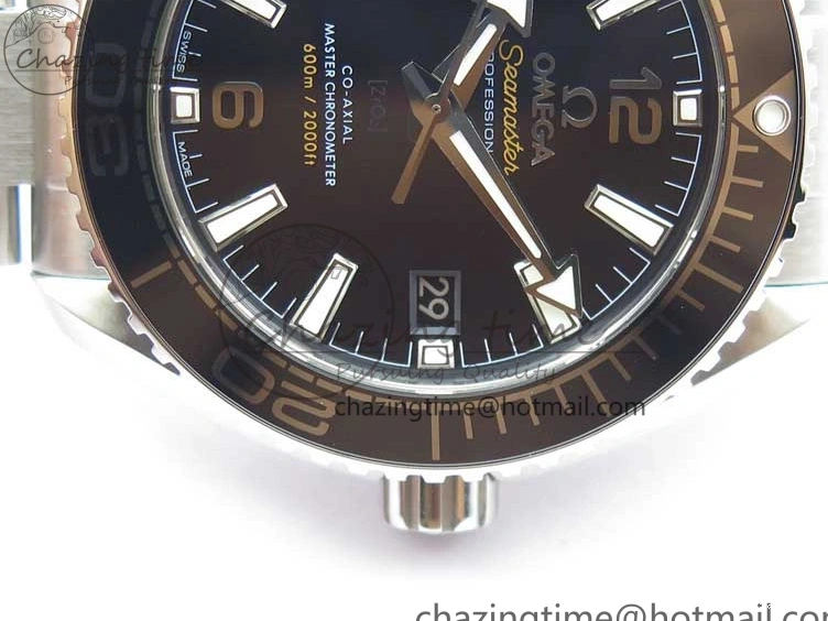0501 Planet Ocean 39.5mm Black Ceramic Bezel SS VSF 1:1 Best Edition Black Dial on SS Bracelet A Stretchable 7890